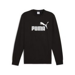 Męska bluza Essentials z logo No. 1 PUMA Black. Czarne bluzy bez kaptura męskie Puma, m, z gumy. Za 149.00 zł.