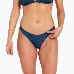 Dół od stroju kąpielowego Rip Curl Modern Rib Good. Niebieskie bikini damskie RIPCURL, bez wzorów. Za 99.99 zł.