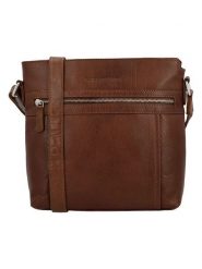 HIDE & STITCHES Skórzana torebka w kolorze brązowym - 26 x 26 x 8 cm rozmiar: onesize. Brązowe torebki klasyczne damskie HIDE & STITCHES, bez wzorów, z materiału, bez dodatków. Za 217.99 zł.