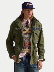 Polo Ralph Lauren Kurtka przejściowa 710961616001 Zielony Regular Fit. Zielone kurtki męskie Polo Ralph Lauren, m, bez wzorów, z bawełny, bez kaptura. Za 1,599.00 zł.