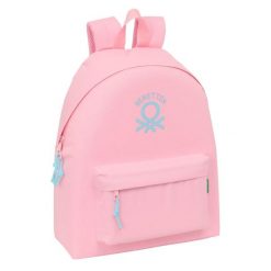 Plecak szkolny BENETTON Rosa pastel Poliester 600D. Czerwone plecaki męskie Benetton, bez wzorów, z poliesteru. Za 140.80 zł.