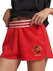 Spodenki sportowe damskie Superdry Vintage Colegiate. Czerwone spodenki sportowe damskie Superdry., l, z bawełny. Za 121.49 zł.