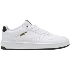 Buty Puma Court Classic 395018 07 białe. Białe buty sportowe na co dzień męskie z gumy, bez zapięcia. Za 361.18 zł.