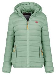 Geographical Norway Kurtka pikowana "Atikolor" w kolorze zielonym rozmiar: S. Zielone kurtki damskie Geographical Norway, s, bez wzorów, bez kaptura. Za 153.71 zł.