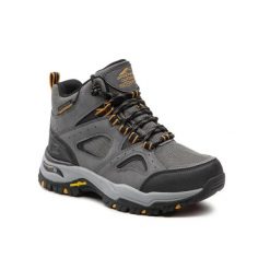 Buty trekkingowe męskie SKECHERS ARCH FIT DAWSON skóra. Czarne buty trekkingowe męskie Skechers, ze skóry, bez zapięcia. Za 433.00 zł.