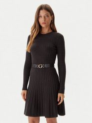 Guess Sukienka dzianinowa W5BK68 Z2YJ2 Brązowy Slim Fit. Brązowe sukienki damskie Guess, xl, z aplikacjami, z dzianiny, bez kołnierzyka, bez ramiączek. Za 319.99 zł.