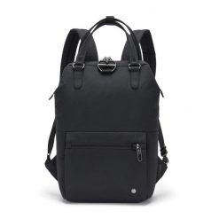 Plecak damski antykradzieżowy Pacsafe Citysafe CX Mini Backpack 11L Econyl. Czarne plecaki damskie Pacsafe, bez wzorów. Za 799.99 zł.