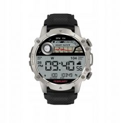 Zegarek smartwatch Kiano Watch Sport Silver, srebrny męski, bluetooth, NFC. Szare zegarki męskie KIANO, srebrne. W wyprzedaży za 129.00 zł.