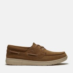 Timberland Port Boat Shoe MDBEI Mokasyny męskie. Brązowe mokasyny męskie Timberland, na lato, z gumy. Za 609.99 zł.