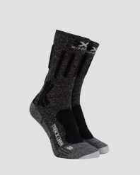 Skarpety trekkingowe X-Socks Trek X Linen. Szare skarpetki damskie X-Socks, bez wzorów, ze lnu. Za 75.00 zł.