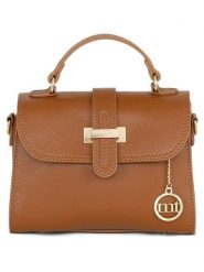 Mia Tomazzi Skórzana torebka "Diomede" w kolorze jasnobrązowym - 24 x 20 x 12 cm rozmiar: onesize. Brązowe torebki klasyczne damskie Mia Tomazzi, bez wzorów, z materiału, bez dodatków. Za 217.99 zł.