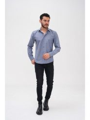 Basics & More Koszula - Regular fit - w kolorze granatowym rozmiar: XXL. Niebieskie koszule męskie Basics & More, xxl, bez wzorów, z bawełny, bez kołnierzyka, bez ramiączek. Za 109.78 zł.
