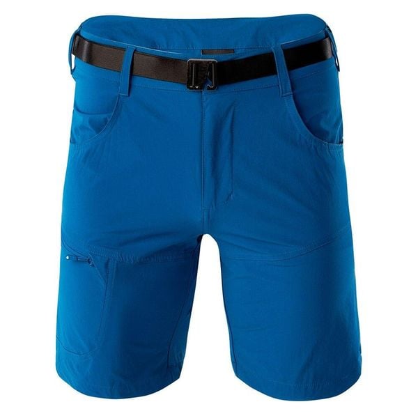 Męskie Spodenki Argola. Niebieskie szorty męskie Hi-tec, bez kołnierzyka. Za 159.99 zł.
