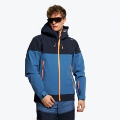 Kurtka skiturowa męska CMP. Niebieskie kurtki męskie CMP, l, bez wzorów, bez kaptura, narciarskie. Za 489.99 zł.