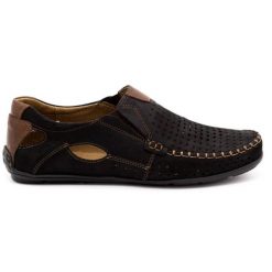 Mario Pala Buty męskie mokasyny 901 lato czarny czarne. Czarne mokasyny męskie na lato, z gumy. Za 377.80 zł.