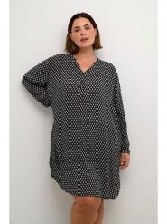 Kaffe Sukienka w kolorze jasnoszaro-czarnym rozmiar: 48. Czarne sukienki damskie Kaffe, bez wzorów, z wiskozy, bez kołnierzyka, bez ramiączek, mini. Za 109.52 zł.