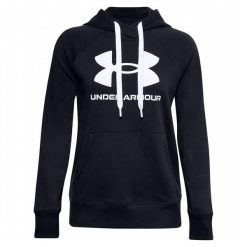 Bluza Z Kapturem Damska Polar Rival. Czarne bluzy z kapturem damskie Under Armour, z polaru. Za 292.99 zł.