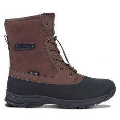 Śniegowce Luhta. Brązowe buty zimowe męskie Luhta, bez zapięcia. Za 519.99 zł.