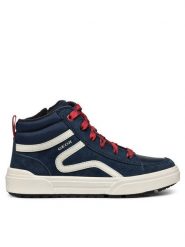 Geox Sneakersy J Weemble J36HAA 022FU C0735 M Granatowy. Niebieskie trampki i tenisówki chłopięce Geox, bez wzorów, ze skóry, bez zapięcia. Za 209.99 zł.