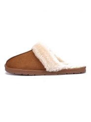 ISLAND BOOT Kapcie "Emesta" w kolorze jasnobrązowym rozmiar: 36. Brązowe kapcie damskie Island Boot. Za 96.60 zł.