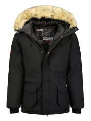 Canadian Peak Parka w kolorze czarnym rozmiar: L. Czarne parki męskie Canadian Peak, l, bez wzorów. Za 269.75 zł.