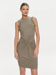 Guess Sukienka koktajlowa Olga W4GK30 KC7H2 Zielony Bodycon Fit. Zielone sukienki damskie Guess, xs, z aplikacjami, z wiskozy, wizytowe, bez kołnierzyka, bez ramiączek, bodycon. Za 299.99 zł.