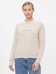 Calvin Klein Bluza Satin Emroidery K20K206757 Szary Regular Fit. Szare bluzy bez kaptura damskie CALVIN KLEIN, xxs, z syntetyku. Za 699.99 zł.