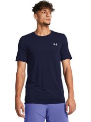 Under Armour Koszulka sportowa "Vanish Seamless" w kolorze granatowym rozmiar: XL. Niebieskie t-shirty sportowe męskie Under Armour, xl, z materiału, bez ramiączek, outdoorowe. Za 144.95 zł.