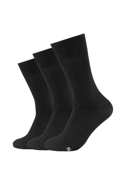 Skarpetki sportowe męskie 3pk Men's Basic Socks. Czarne skarpetki męskie Skechers, bez wzorów, z bawełny. Za 29.99 zł.