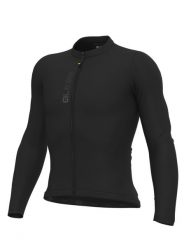 Koszulka rowerowa męska Alé Cycling Solid Color Block LS. Czarne t-shirty sportowe męskie ALÉ CYCLING, na jesień, m, z elastanu, bez ramiączek, rowerowe. Za 461.15 zł.