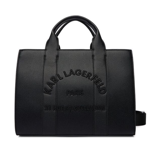 Torebka KARL LAGERFELD. Czarne torebki klasyczne damskie Karl Lagerfeld, bez wzorów, bez dodatków. Za 849.99 zł.