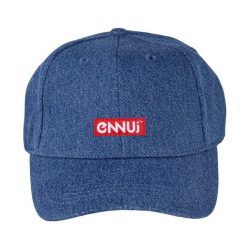 Czapka dżinsowa Ennui Logo. Niebieskie czapki męskie ENNUI, bez wzorów, z jeansu, eleganckie. Za 127.50 zł.