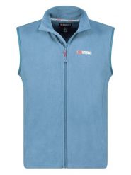 Geographical Norway Kamizelka polarowa "Vug" w kolorze błękitnym rozmiar: M. Niebieskie kamizelki męskie Geographical Norway, m, z polaru. Za 65.69 zł.