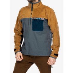 Bluza bez kaptura męska Kavu Throwshirt Flex. Brązowe bluzy bez kaptura męskie KAVU, l. Za 398.99 zł.