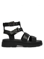 Clarks Sandały Orinoco3 Cove 26186087 Czarny. Czarne sandały damskie Clarks, bez wzorów, ze skóry, bez obcasa, na płaskiej podeszwie. Za 389.99 zł.