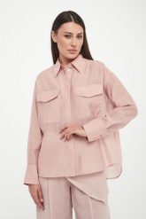 Koszula damska z jedwabiem Fate MARELLA SPORT. Koszule damskie Marella, bez wzorów, sportowe, bez kołnierzyka, bez ramiączek. Za 939.00 zł.