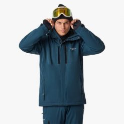 Kurtka narciarska męska Swedemount St. Anton Jacket SR wodoodporna. Czarne kurtki męskie SWEDEMOUNT, m, bez wzorów, z tkaniny, bez kaptura, narciarskie. Za 447.00 zł.