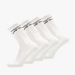 Skarpety sportowe Swedemount Sport Socks 4-Pack szybkoschnące. Białe skarpetki damskie SWEDEMOUNT, bez wzorów, z tkaniny. Za 59.99 zł.