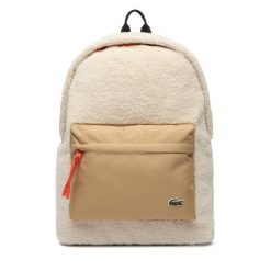 Plecak Lacoste. Brązowe plecaki damskie Lacoste, bez wzorów. Za 509.99 zł.