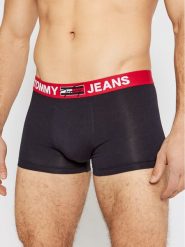 Tommy Jeans Bokserki UM0UM02178 Granatowy. Niebieskie bokserki męskie Tommy Jeans, bez wzorów, z bawełny. Za 109.99 zł.