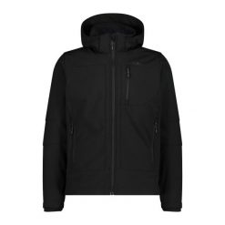 Kurtka softshell męska CMP. Czarne kurtki męskie CMP, m, bez wzorów, z softshellu, sportowe, bez kaptura. Za 303.99 zł.