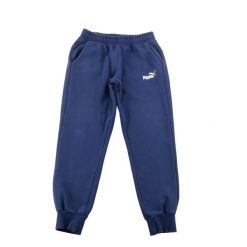 Second life - Spodnie dresowe męskie Puma Essentials Tapered Fit - Jak nowy. Niebieskie spodnie sportowe męskie Puma, z dresówki. Za 85.16 zł.