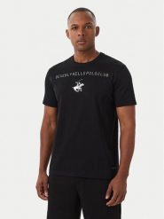 Beverly Hills Polo Club T-Shirt M1543 Czarny Regular Fit. Czarne koszulki polo męskie Beverly Hills Polo Club, l, bez wzorów, z bawełny, bez ramiączek. Za 171.99 zł.