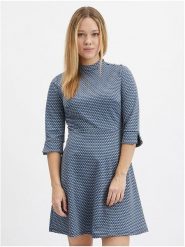 Orsay Sukienka w kolorze niebieskim rozmiar: 38. Niebieskie sukienki damskie ORSAY, bez wzorów, bez kołnierzyka, bez ramiączek, mini. Za 69.58 zł.