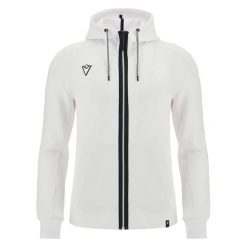 Bluza z kapturem z pełnym zamkiem błyskawicznym Macron Rhodos. Białe bluzy z kapturem męskie Macron, m. Za 315.60 zł.