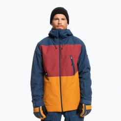 Kurtka snowboardowa męska Quiksilver Sycamore. Czerwone kurtki narciarskie i snowboardowe damskie Quiksilver, m, bez wzorów, bez kaptura, narciarskie. Za 579.99 zł.