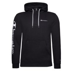 Bluza trekking męska. Czarne bluzy z kapturem męskie CHAMPION, m, z bawełny. Za 250.00 zł.