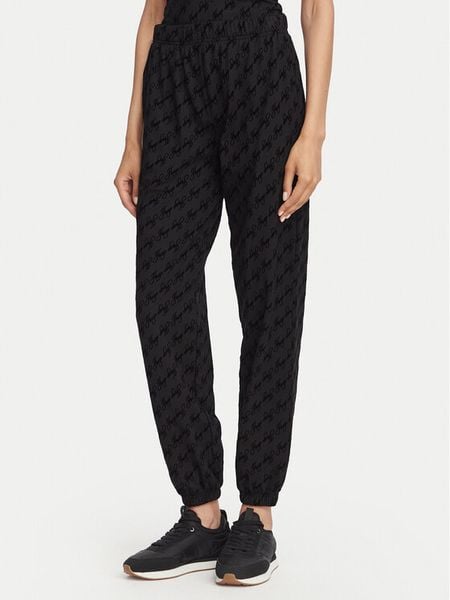 HUGO Spodnie dresowe Flokky 50566682 Czarny Relaxed Fit. Czarne spodnie dresowe damskie Hugo, xs, bez wzorów, z bawełny. Za 399.99 zł.
