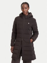 Guess Kurtka zimowa V4YL05 WF3X0 Brązowy ciemny Regular Fit. Brązowe kurtki damskie Guess, na zimę, xs, z aplikacjami, z syntetyku, bez kaptura. Za 694.99 zł.