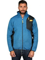 Geographical Norway Kurtka polarowa "Toche" w kolorze niebieskim rozmiar: XL. Niebieskie kurtki męskie Geographical Norway, xl, bez wzorów, z polaru, bez kaptura. Za 118.28 zł.